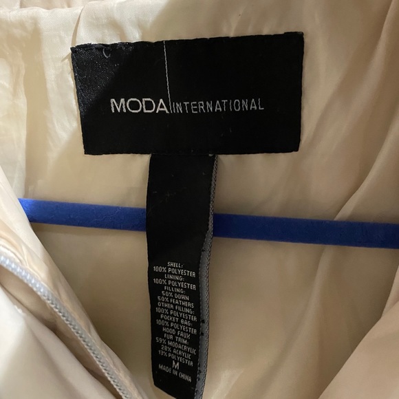 Beige Women’s Pea Coat - Picture 3 of 3